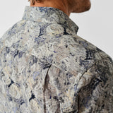 CMSW13402018 | Charcoal & Multi Botanical Corduroy Sport Shirt