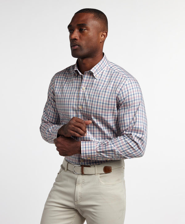 CBBD12830490 | Denim & Multi Twill Check Sport Shirt