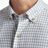 CBBD12831296 | Dune & Blue Twill Check Sport Shirt