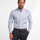 CBBD12832686 | Pink & Sky Twill Check Sport Shirt