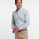 CBBD12833337 | Sage & Blue Twill Check Sport Shirt