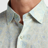 CBSM12500298 | Dune & Multi Paisley Linen Blend Sport Shirt