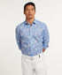 CBSM12500496 | Navy & Pink Paisley Linen Blend Sport Shirt