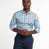 CHBD12824448 | Blue & Green Twill Check Sport Shirt