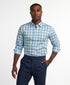 CHBD12824448 | Blue & Green Twill Check Sport Shirt