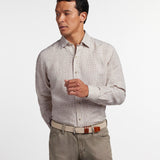 CHBD12825124 | White & Dune Linen Check Sport Shirt