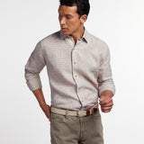 CHBD12825124 | White & Dune Linen Check Sport Shirt