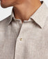CHBD12825124 | White & Dune Linen Check Sport Shirt