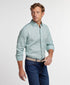 CHBD12825132 | Green Linen Check Sport Shirt