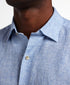 CHBD12825155 | Navy Linen Check Sport Shirt