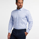 CHBD12829467 | Blue & Pink Twill Check Sport Shirt