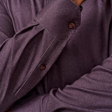 CMSK13105606 | Cabernet Solid Texture Knit Sport Shirt