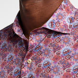 CMSW12402656 | Pink Floral Print Sport Shirt