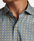 CMSW12603478 | Blue & Dune Geometric Print Sport Shirt
