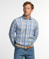 CMSW12826478 | Blue & Dune Linen Check Sport Shirt