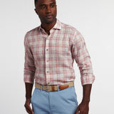CMSW12828699 | Red & Multi Linen Check Sport Shirt