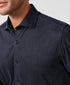 CMSK13105412 | Navy Solid Texture Knit Sport Shirt