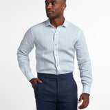 CMSW12953489 | Sky & Dune Linen Stripe Sport Shirt