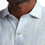 CMSW12953489 | Sky & Dune Linen Stripe Sport Shirt