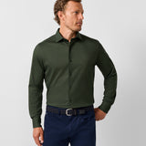 CMSK13105312 | Hunter Solid Texture Knit Sport Shirt