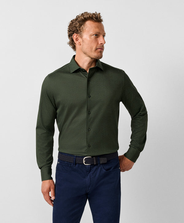 CMSK13105312 | Hunter Solid Texture Knit Sport Shirt
