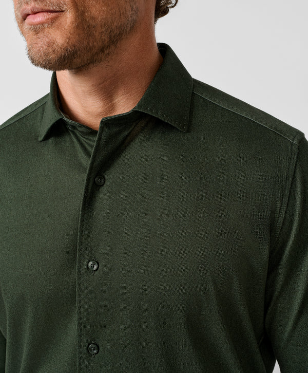 CMSK13105312 | Hunter Solid Texture Knit Sport Shirt