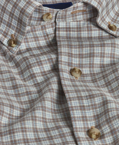 CBBD07855245 | Sand & Sky Brushed Check Shirt