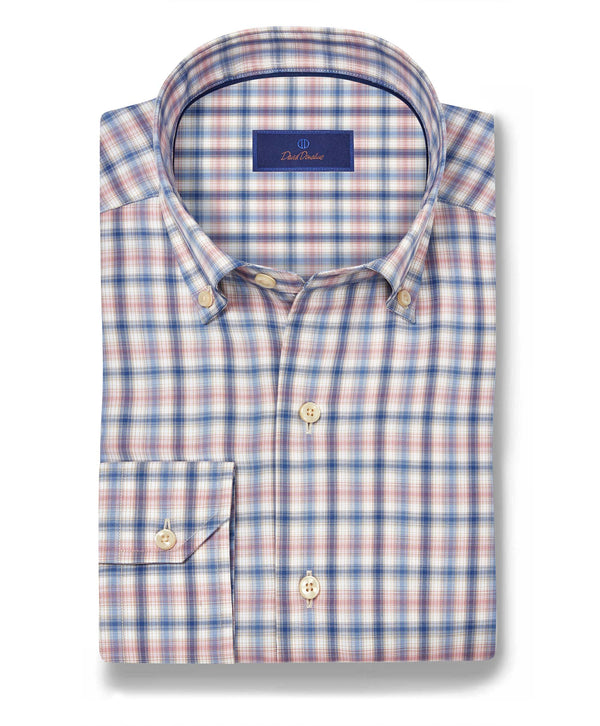 CBBD12830490 | Denim & Multi Twill Check Sport Shirt