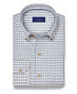 CBBD12831296 | Dune & Blue Twill Check Sport Shirt