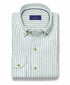 CBBD12955335 | Sage Linen Stripe Sport Shirt