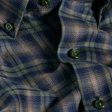 CBBD13821492 | Navy & Olive Melange Check Sport Shirt