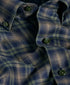CBBD13821492 | Navy & Olive Melange Check Sport Shirt