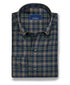 CBBD13821492 | Navy & Olive Melange Check Sport Shirt