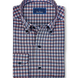 CBBD13826401 | Navy & Spice Check Sport Shirt