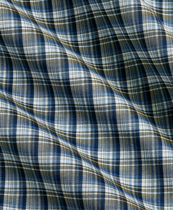 CBBD13826492 | Navy & Olive Check Sport Shirt
