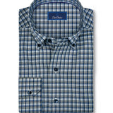 CBBD13826492 | Navy & Olive Check Sport Shirt