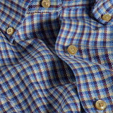 CBBD13831457 | Blue & Merlot Melange Check Sport Shirt
