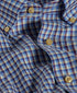 CBBD13831457 | Blue & Merlot Melange Check Sport Shirt