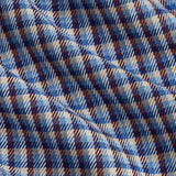 CBBD13831457 | Blue & Merlot Melange Check Sport Shirt