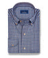 CBBD13831457 | Blue & Merlot Melange Check Sport Shirt