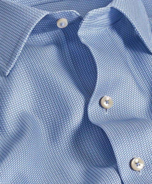CBSM10014423 | Blue Micro Print Sport Shirt