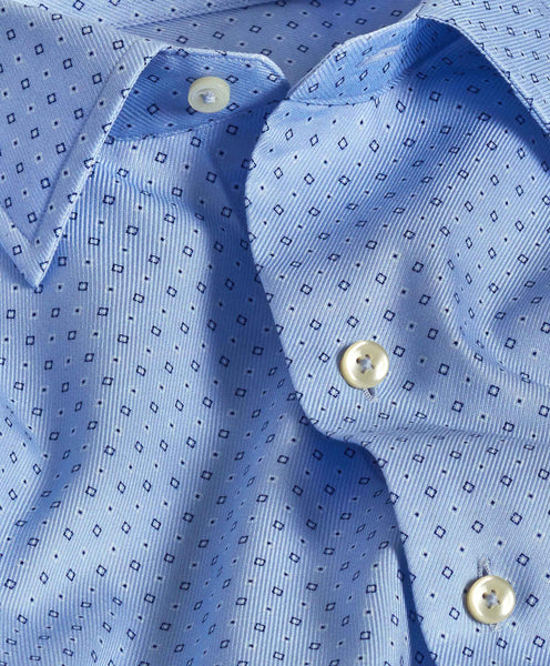 CBSM10203454 | Sky Neat Diamond Print Sport Shirt