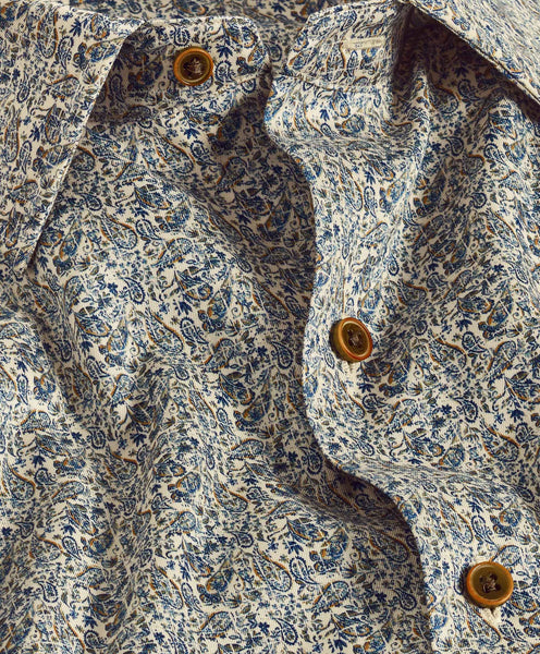 CBSM11501337 | Sage & Blue Paisley Print Sport Shirt