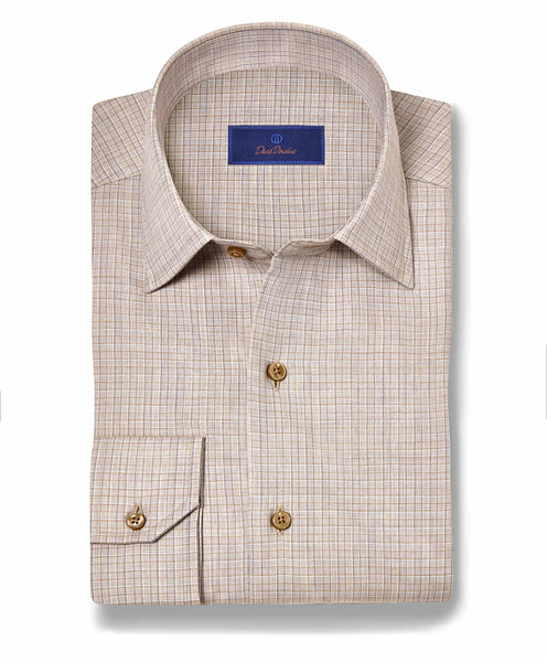 CBSM11826298 | Dune Check Cashmere Blend Sport Shirt