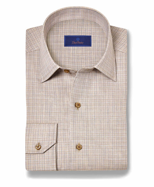 CBSM11826298 | Dune Check Cashmere Blend Sport Shirt