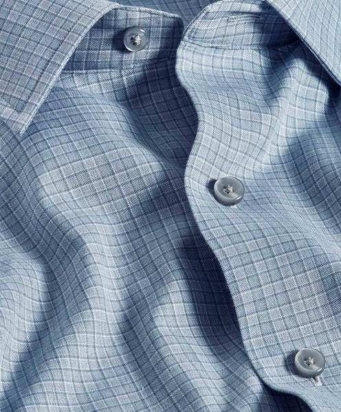 CBSM11826400 | Sky Check Cashmere Blend Sport Shirt