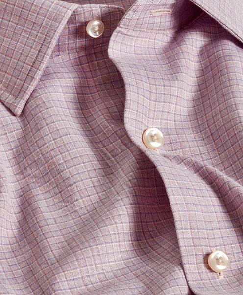 CBSM11826678 | Pink Check Cashmere Blend Sport Shirt