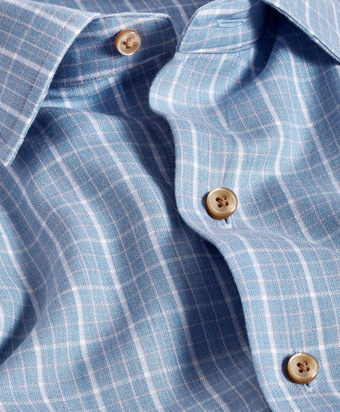CBSM11827454 | Sky Check Cashmere Blend Sport Shirt