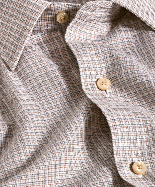 CBSM11828298 | Dune Check Cashmere Blend Sport Shirt