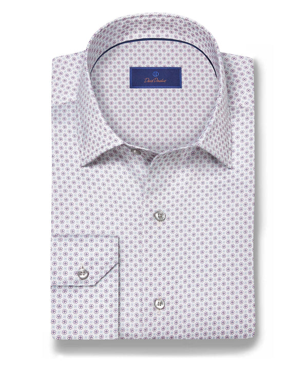 CBSM12214041 | Pearl & Pink Neat Print Sport Shirt